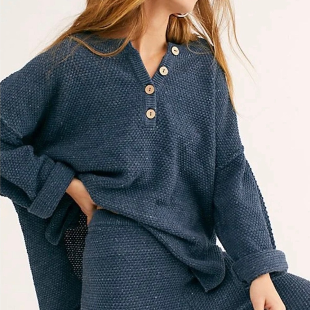 Free people hailee set - navy - Picture 1 of 2